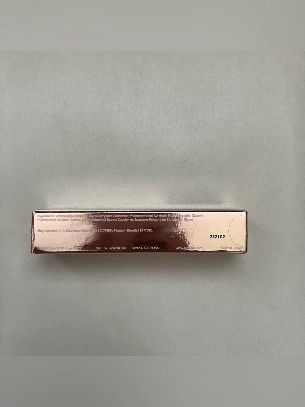 Girlactik Metallic Eye Sparkle Liquid Eyeshadow in “Glam” Bronze Gold Neutral